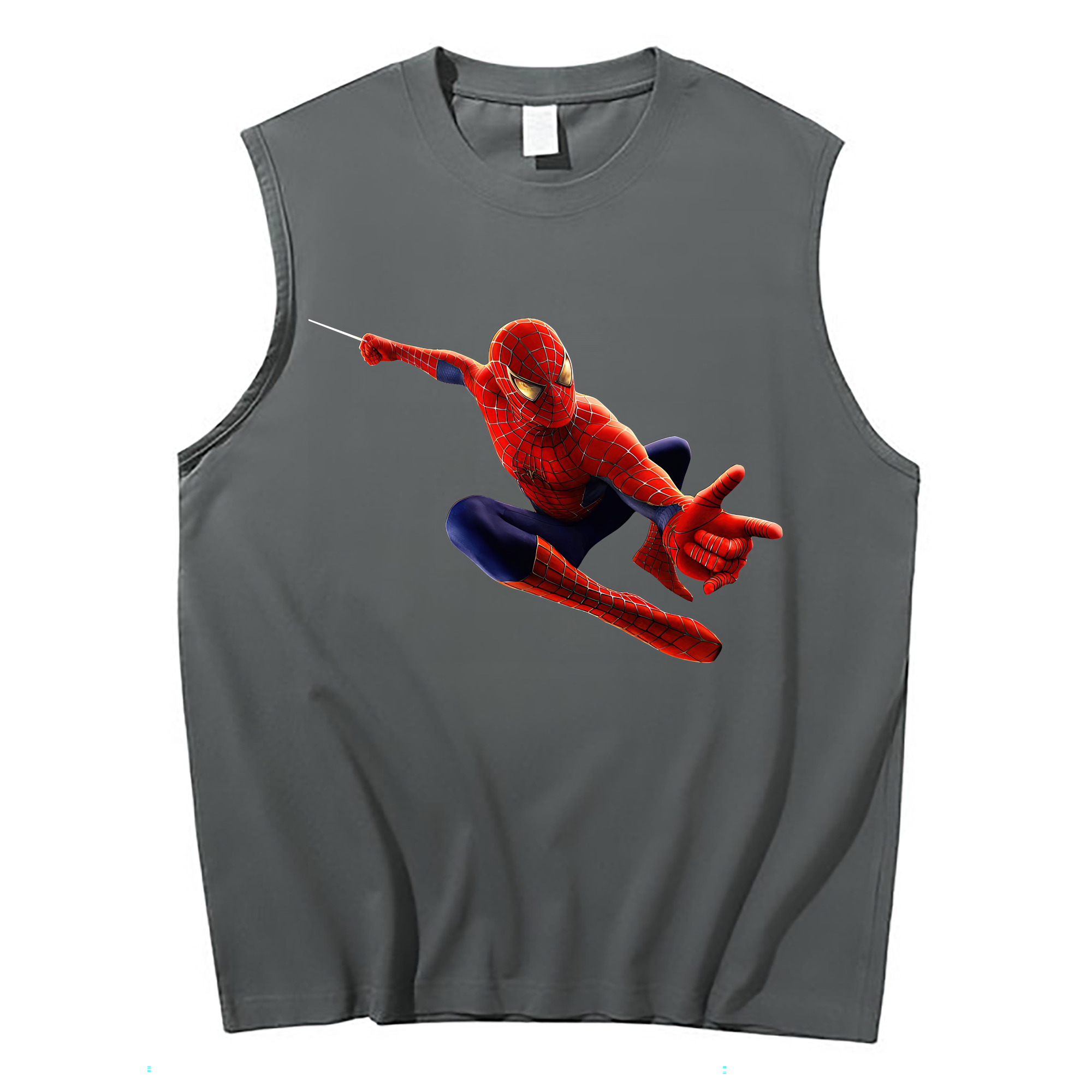 （画像用） Spider Man スパイダーマン コットン100％タンクトップ（フロントプリント）
